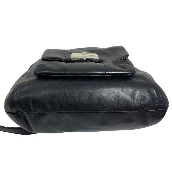 COACH Kristin Black Leather Hobo Shoulder Handbag 14783, Extra Strap, No Tag - Picture 6 of 11